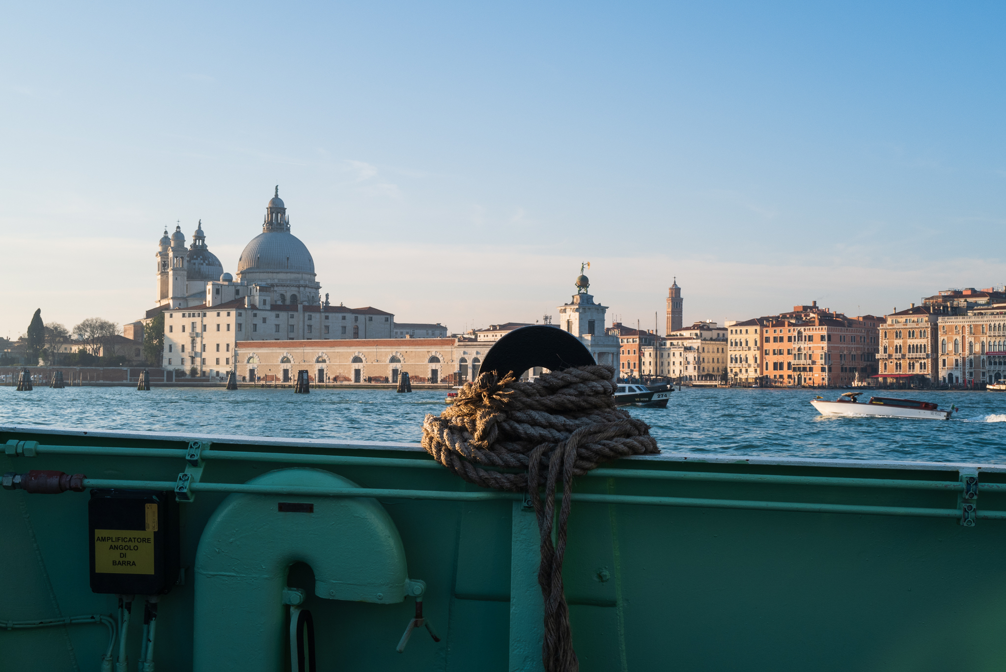 View on Venice from the Ferry.