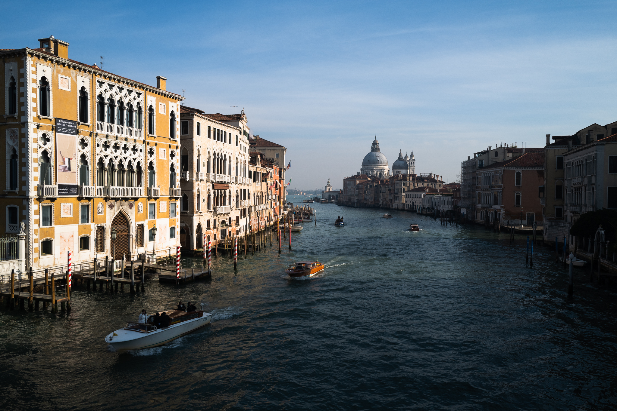 Overlooking the Grand channel of Venice.